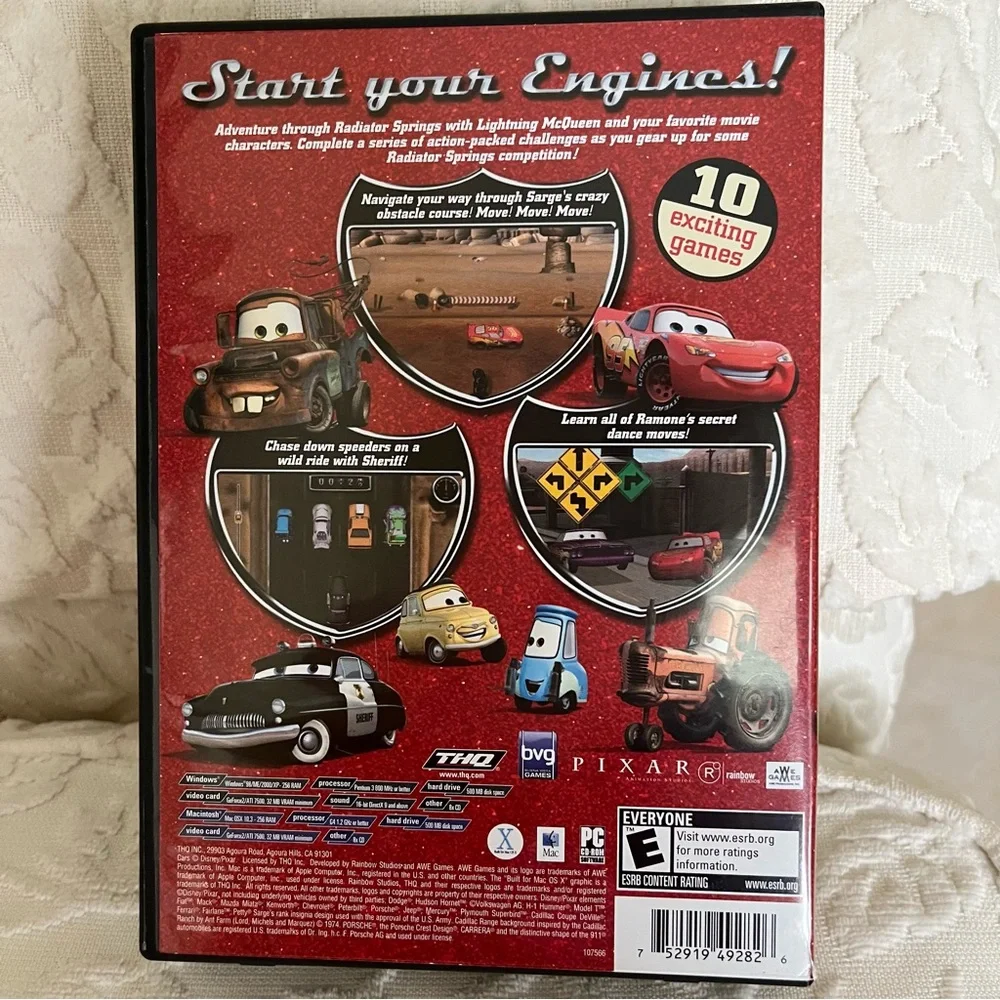 Disney Pixar Cars PC Game for Windows